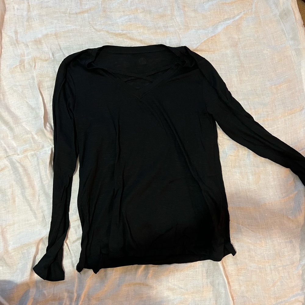 Black Long Sleeve Top